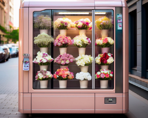 花の自動販売機